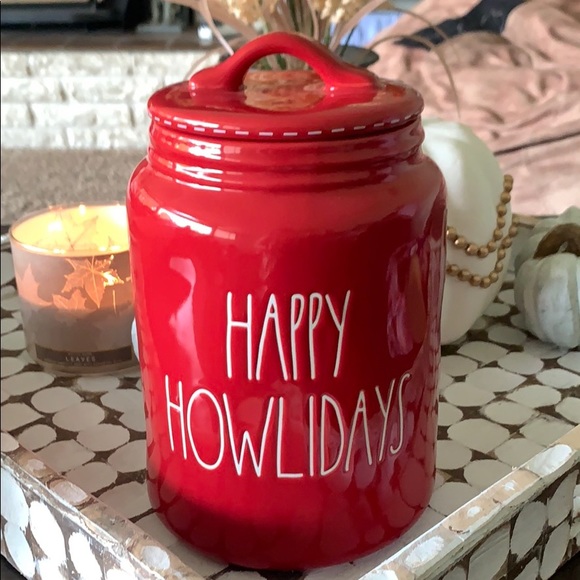 đNEW! Rae Dunn âHappy Howlidaysâ Canister